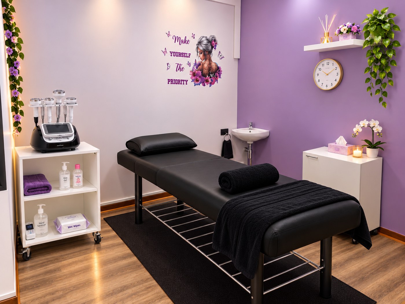 The Diva Wellness & Aesthetics liposuction and body contouring treatment room in George